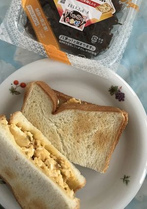 ふわ卵昆布のトーストサンド-レシピのメイン写真
