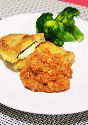 チーズカツレツ☆トマトナッツソース-レシピのメイン写真