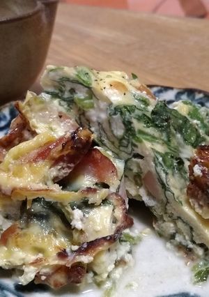 豆腐とスライスチーズのヘルシ簡単キッシュ-レシピのメイン写真