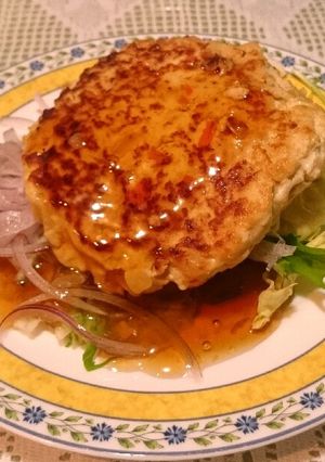 ふわっふわ豆腐ハンバーグ～生姜あんがけ～-レシピのメイン写真