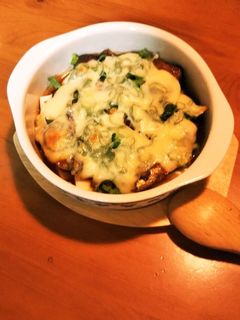 さんま蒲焼き缶と豆腐のチーズ焼き-レシピのメイン写真