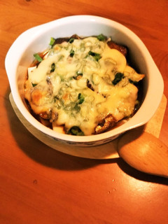 さんま蒲焼き缶と豆腐のチーズ焼き-レシピのメイン写真