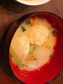アジのつみれ入りみそ汁-レシピのメイン写真