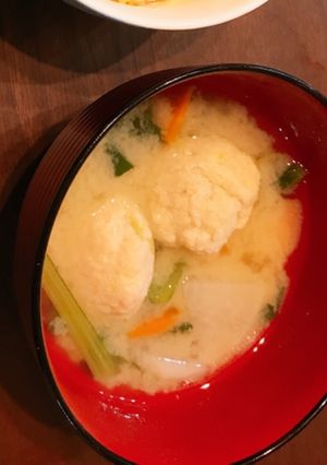 アジのつみれ入りみそ汁-レシピのメイン写真