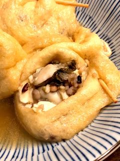 牡蠣と雑穀米のじんわり巾着煮-レシピのメイン写真