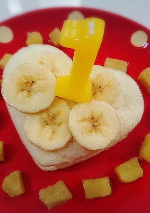 離乳食★ヨーグルトなしの食パンケーキ！-レシピのメイン写真