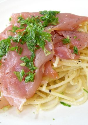 生ハムのシンプルパスタ☆レモン風味♡-レシピのメイン写真