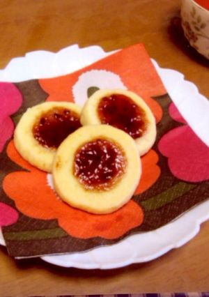 ラズベリージャムのクッキー-レシピのメイン写真