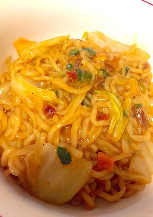 激辛♡辛ラーメンで濃厚混ぜそば-レシピのメイン写真