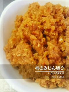 柿のみじん切り-レシピのメイン写真