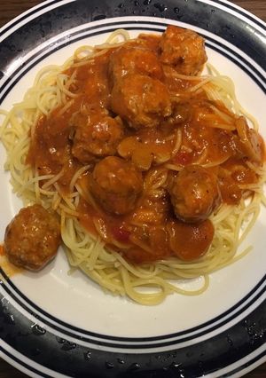 ミートボールパスタ-レシピのメイン写真
