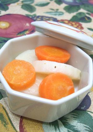 長芋・人参の梅バター煮☆-レシピのメイン写真