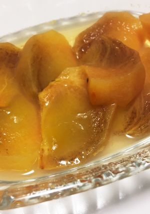 レンチンでとろとろ柿のコンポート-レシピのメイン写真