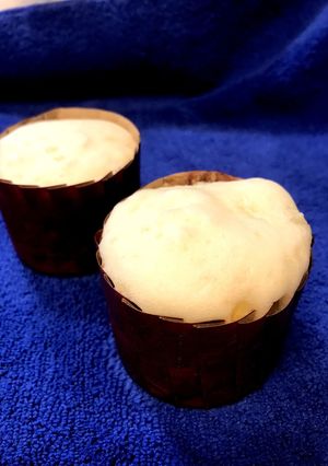 レンジで蒸しパン(リンゴ風味)-レシピのメイン写真