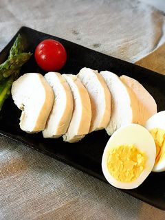 鶏ハム ぬか漬け ゆでたまごもあるよ-レシピのメイン写真