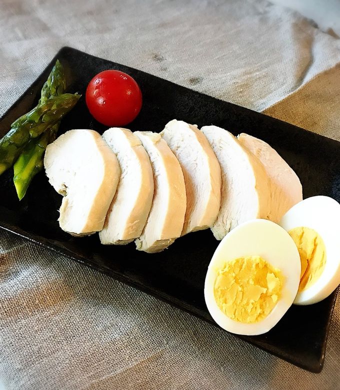 鶏ハム ぬか漬け ゆでたまごもあるよ-レシピのメイン写真
