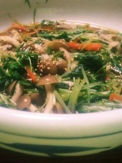 レンジで簡単♪シメジと水菜のお浸し-レシピのメイン写真