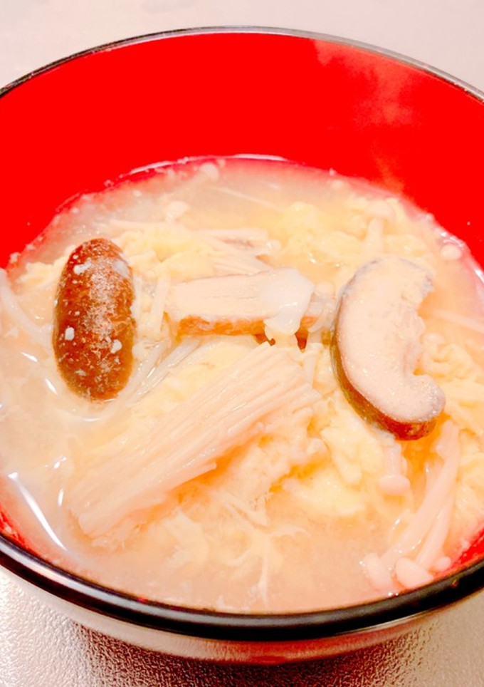 ふわふわ卵と大根とえのきの味噌汁-レシピのメイン写真