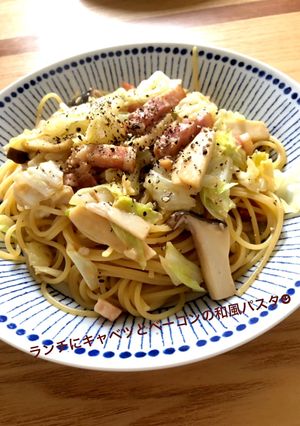 ランチにキャベツとベーコンの和風パスタ☻-レシピのメイン写真