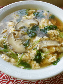 シイタケとミツバのかきたまラーメン♪-レシピのメイン写真