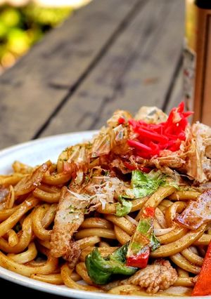 ビンゴソースde焼きうどん-レシピのメイン写真
