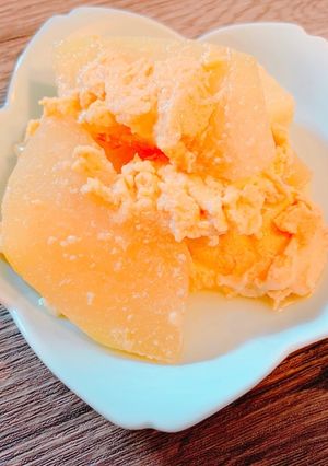 優しいお味♪冬瓜と卵の洋風豆乳煮-レシピのメイン写真