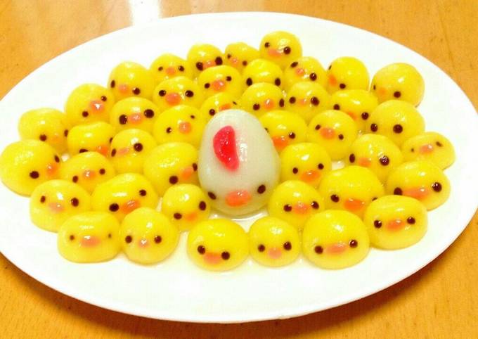かわいい！無限ひよこの白玉だんご by もふきゅう 【クックパッド 