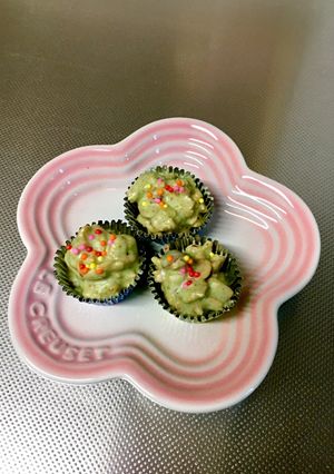 8歳娘の♩抹茶ホワイトチョコカップ-レシピのメイン写真