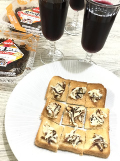 ふじっこ煮クリームチーズディップトースト-レシピのメイン写真