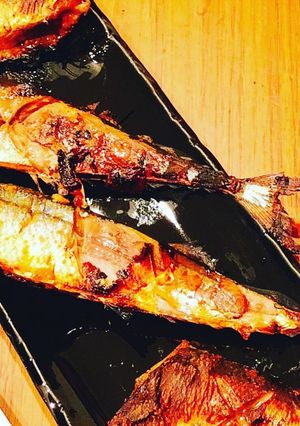 作り置きに☆ 秋刀魚の辛味噌漬け焼き-レシピのメイン写真