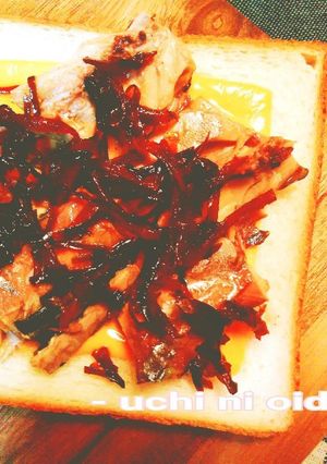 生姜こんぶ×鯖缶×チーズのトースト-レシピのメイン写真