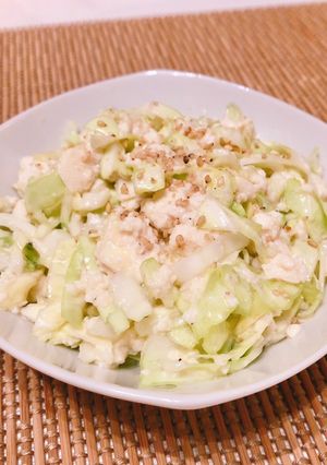 キャベツとくずし豆腐のナムル風サラダ-レシピのメイン写真