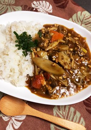 根菜たっぷり 鶏ひき肉和風カレー-レシピのメイン写真