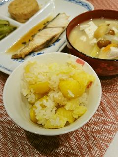 さつま芋 栗ご飯(おこわ)-レシピのメイン写真
