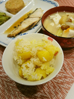 さつま芋 栗ご飯(おこわ)-レシピのメイン写真