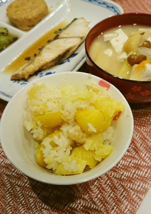 さつま芋 栗ご飯(おこわ)-レシピのメイン写真