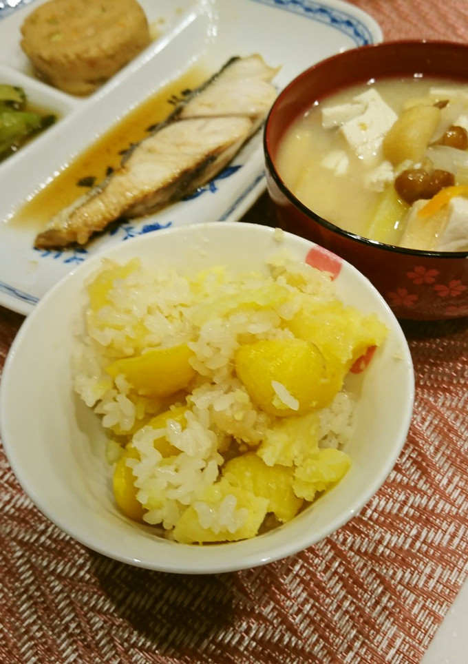 さつま芋 栗ご飯(おこわ)-レシピのメイン写真