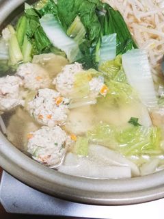 お鍋にもふわふわ鶏団子-レシピのメイン写真