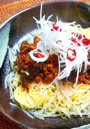電子レンジで✿ピリ辛肉味噌焼きそば-レシピのメイン写真