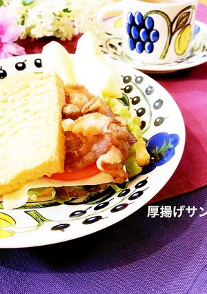 低糖質！カリカリ豚の厚揚げサンド-レシピのメイン写真
