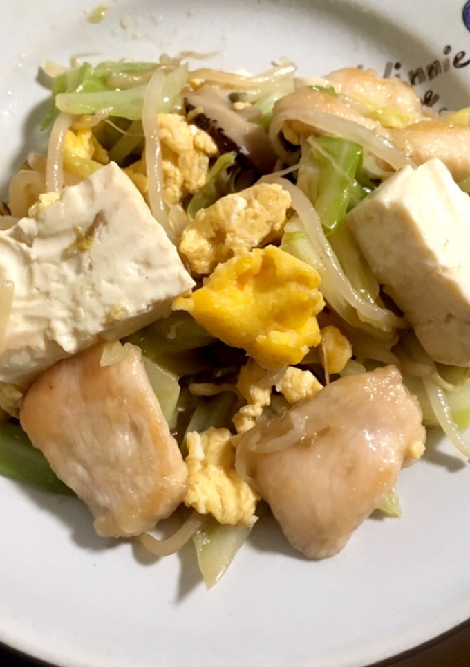 栄養たっぷり☆鶏むね肉と厚揚げの野菜炒め-レシピのメイン写真