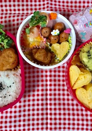今日は３人分のお弁当-レシピのメイン写真
