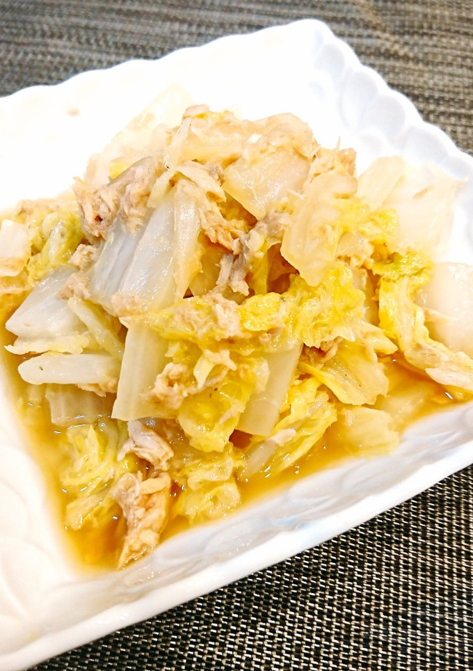 簡単 白菜とツナの煮びたし-レシピのメイン写真