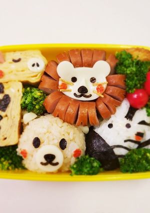 動物(シマウマ)のお弁当♪-レシピのメイン写真