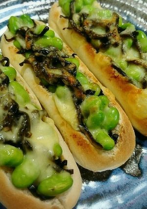 詰めパン♥たっぷり塩枝豆×薫るしそ昆布-レシピのメイン写真