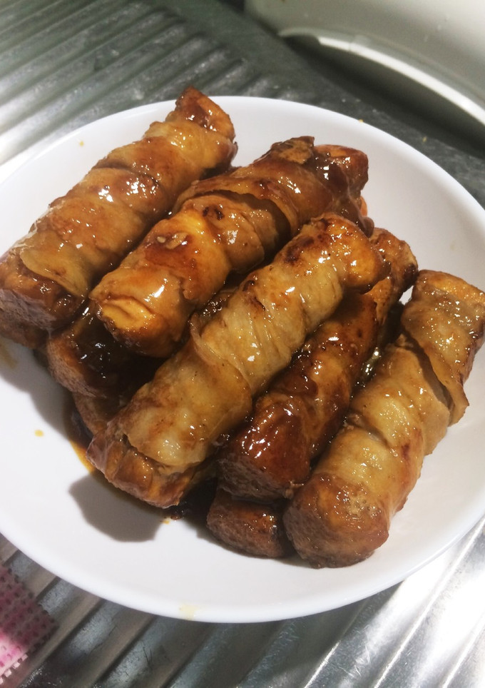 厚揚げの豚バラ巻き-レシピのメイン写真