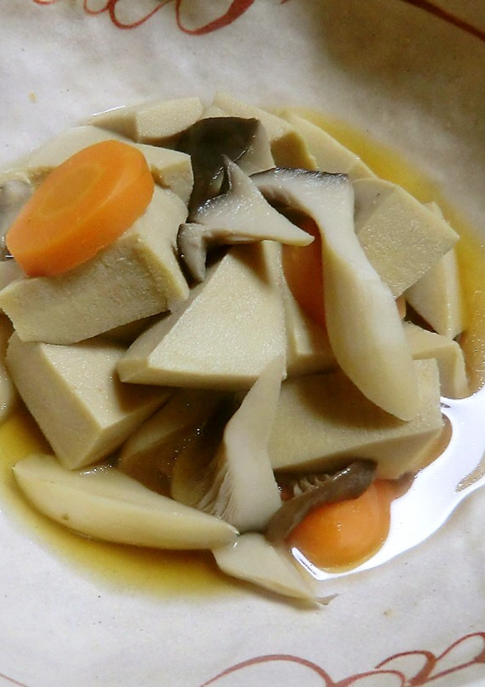 だし醤油で高野豆腐とエリンギの、さっと煮-レシピのメイン写真