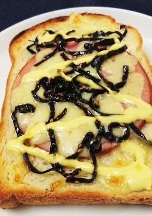 簡単！美味！昆布ハムチーズマヨトースト-レシピのメイン写真
