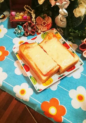 ここまでずぼらな①チーズトースト♡-レシピのメイン写真