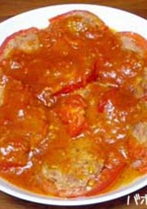 トマトの肉詰め焼き-レシピのメイン写真